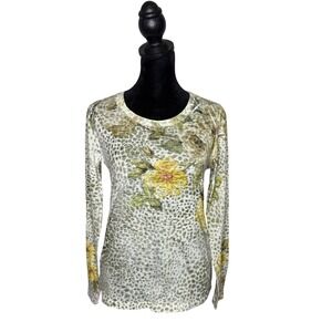 Before Again Fairy Grunge Burnout Sheer Top BOHO Layering Textured Size S Indie
